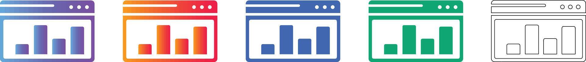 Browser Data Analytics Chart Set 78403723 Vector Art at Vecteezy