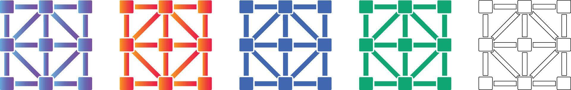 Network Grid Node Connection Icons 78404036 Vector Art at Vecteezy