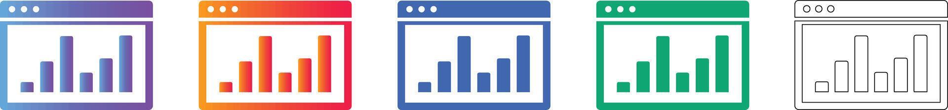 Web Browser Data Analytics Icons 78404121 Vector Art at Vecteezy