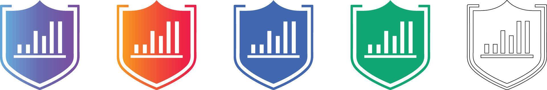 Data Security Shield Icon Set 78404235 Vector Art at Vecteezy