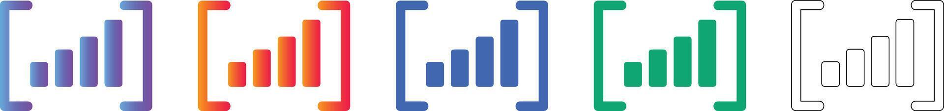 Data Range Bracket Icons 78404435 Vector Art at Vecteezy