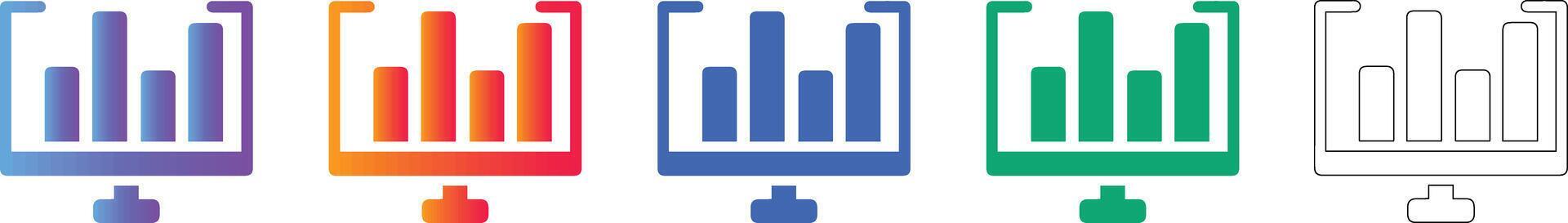 Monitor Data Analytics Icons 78409558 Vector Art at Vecteezy