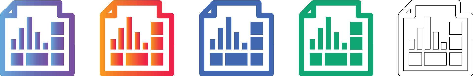 Data Document Analytics File Icon Set 78409858 Vector Art at Vecteezy