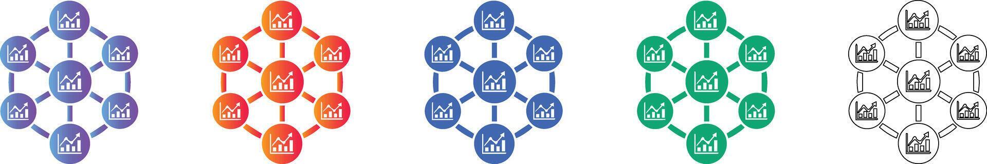Data Analytics Hexagonal Network Icons 78410504 Vector Art at Vecteezy