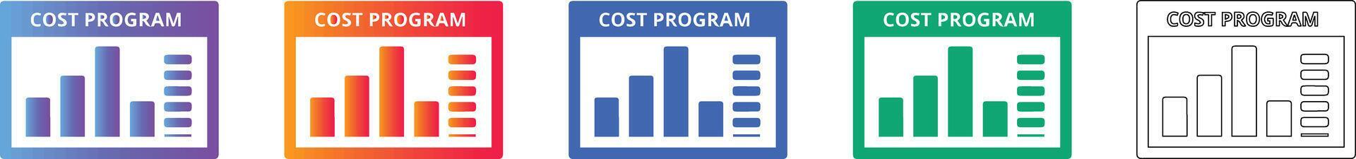 Cost Program Data Analysis Charts 78412072 Vector Art at Vecteezy