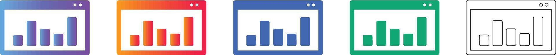 Browser Window Data Analytics Icons 78413263 Vector Art at Vecteezy