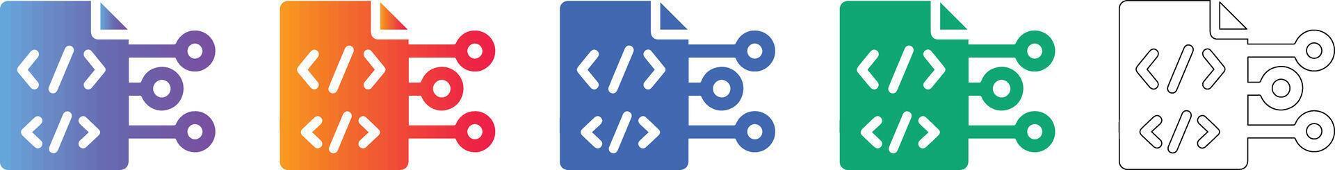 Programming Source Code File Icon Set vol 17185 78414047 Vector Art at ...