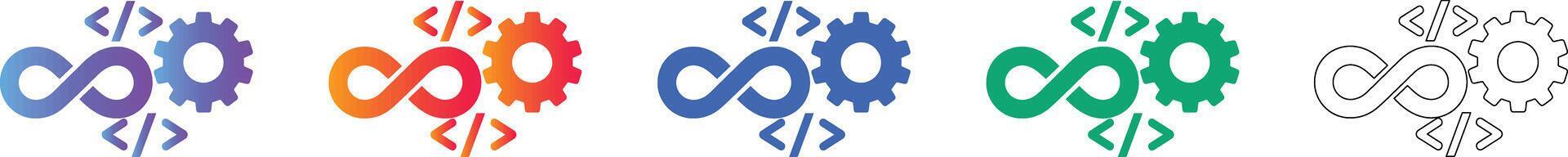 Continuous Coding and Development Icon Set 78416449 Vector Art at Vecteezy
