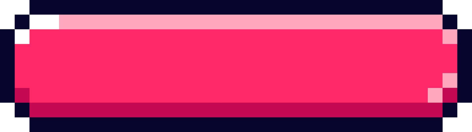 Red pixelated rectangle button for user interface element 78457838 ...
