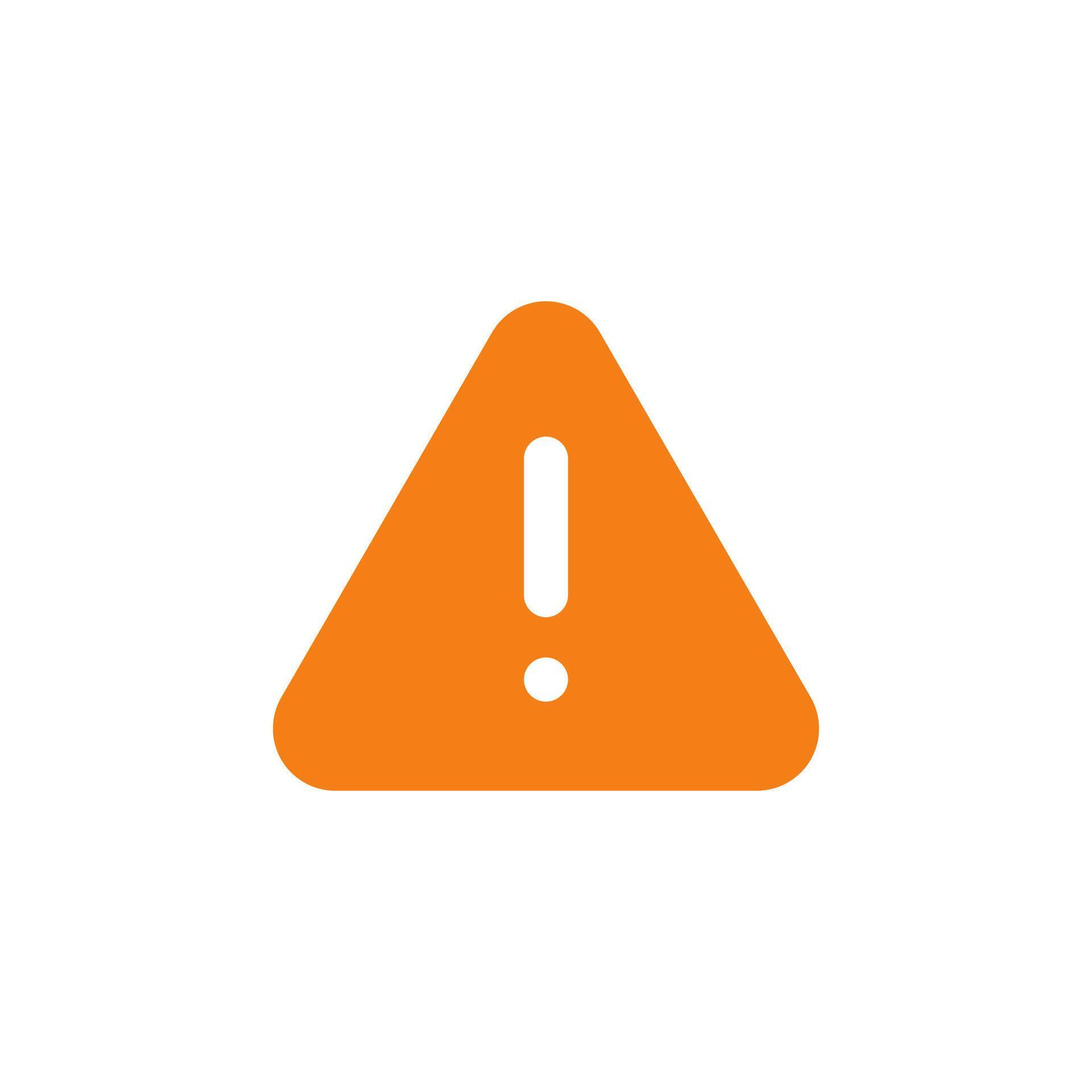 Warning solid icon for user interface 78494902 Vector Art at Vecteezy