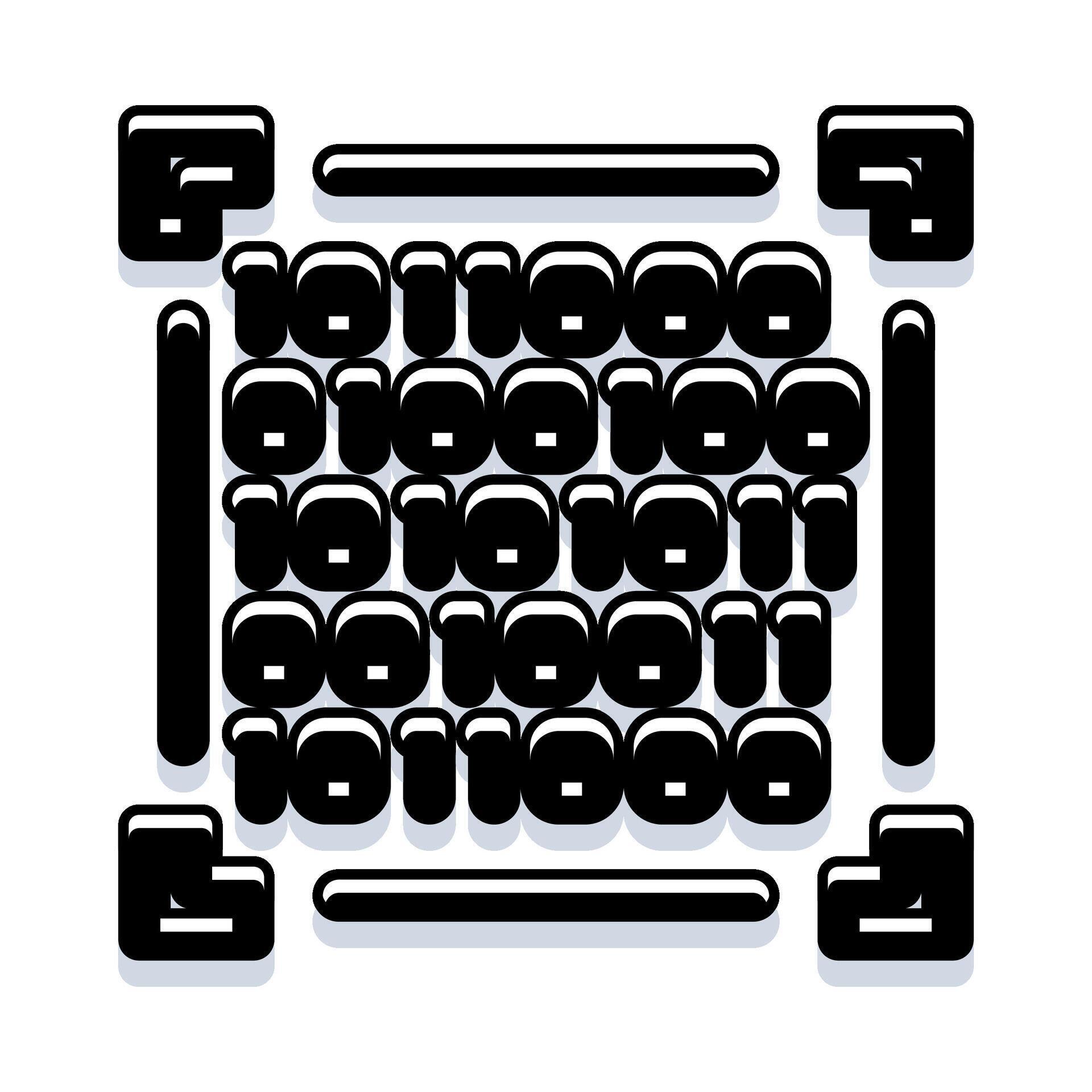Digital data binary code scanning technology icon 78615482 Vector Art ...