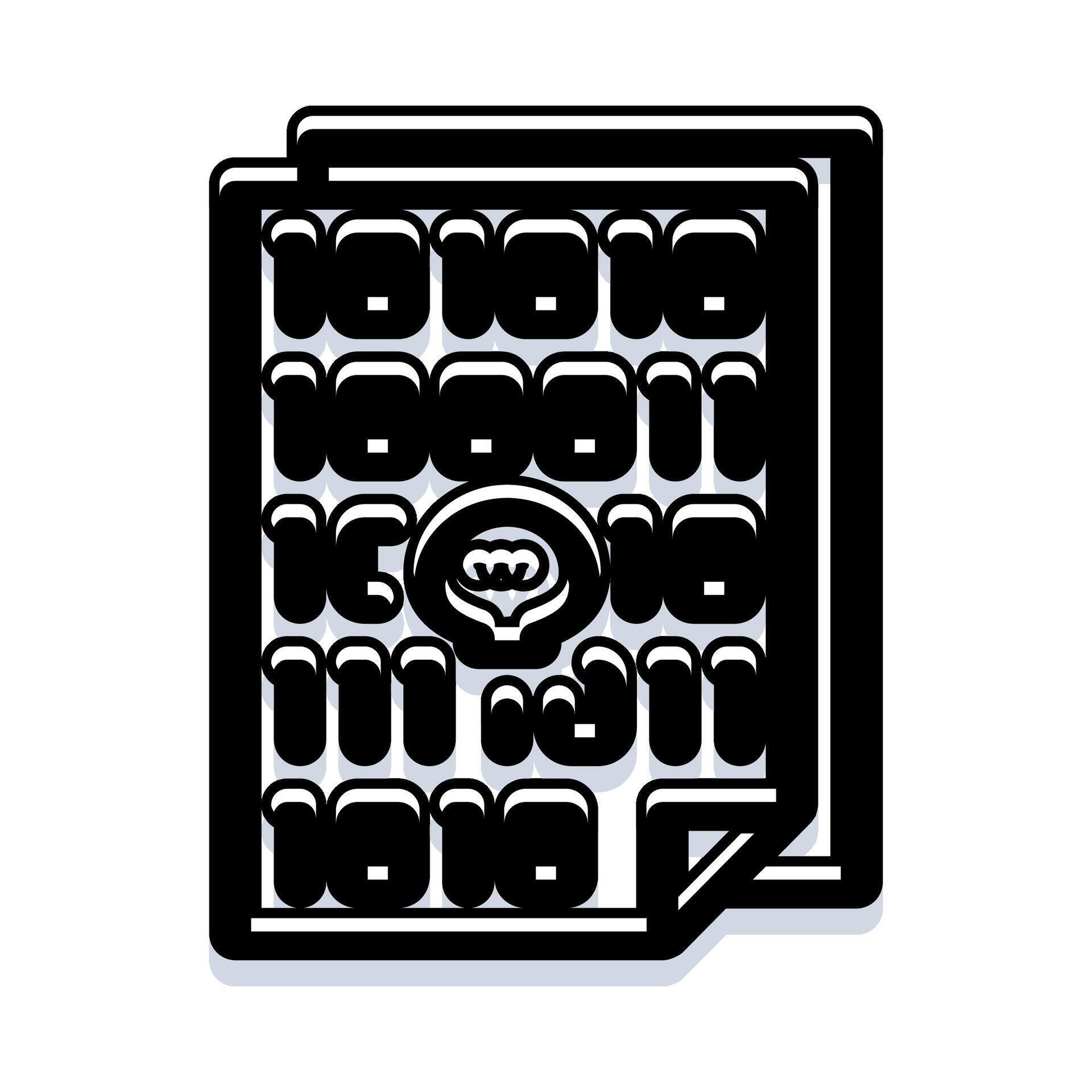 Binary code file with digital idea concept 78616178 Vector Art at Vecteezy