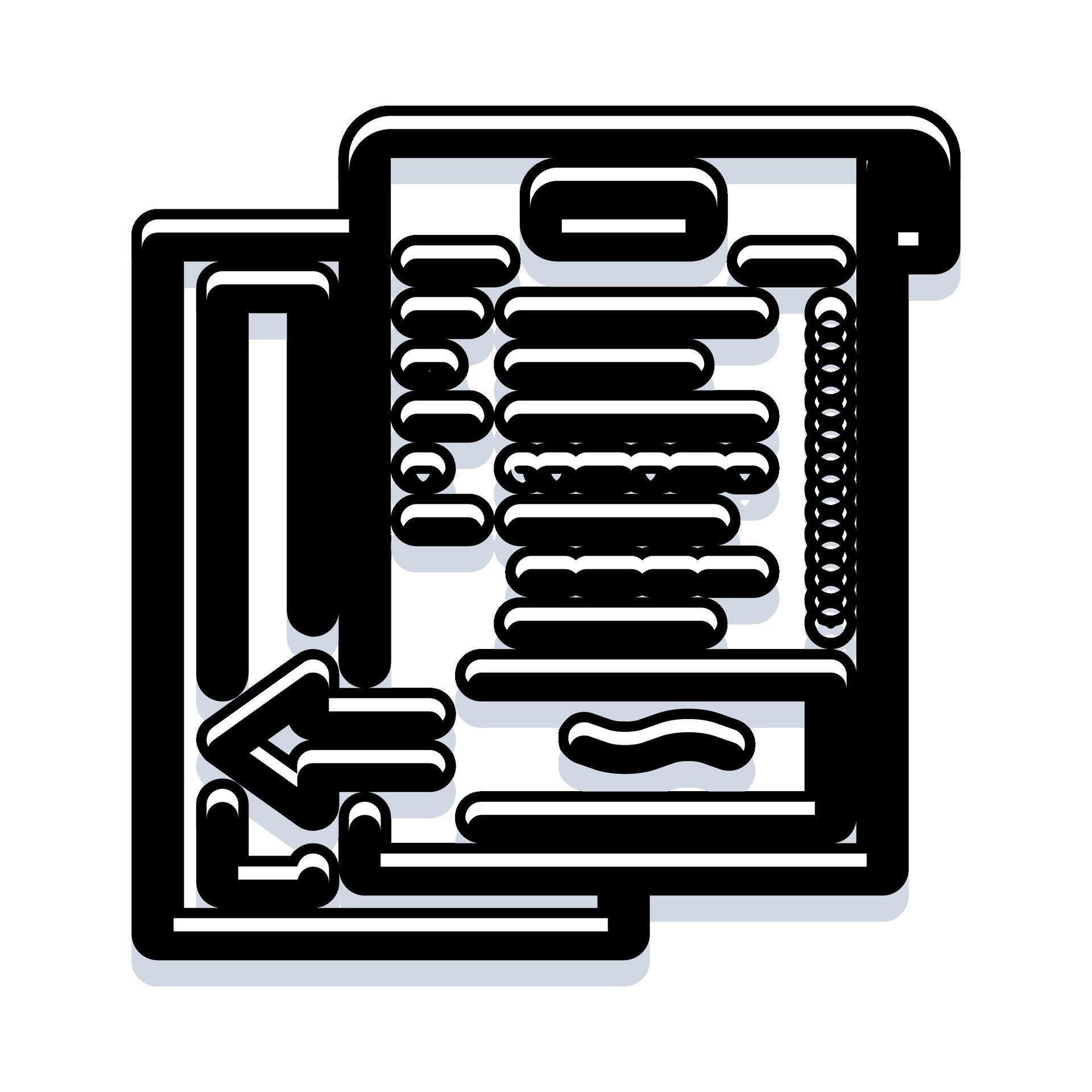 Document file interface data processing icon 78620143 Vector Art at ...