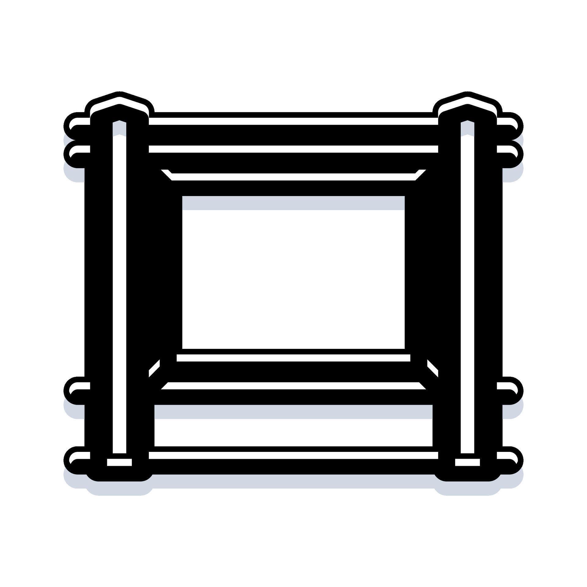 Simple rectangular window frame border icon 78626949 Vector Art at Vecteezy