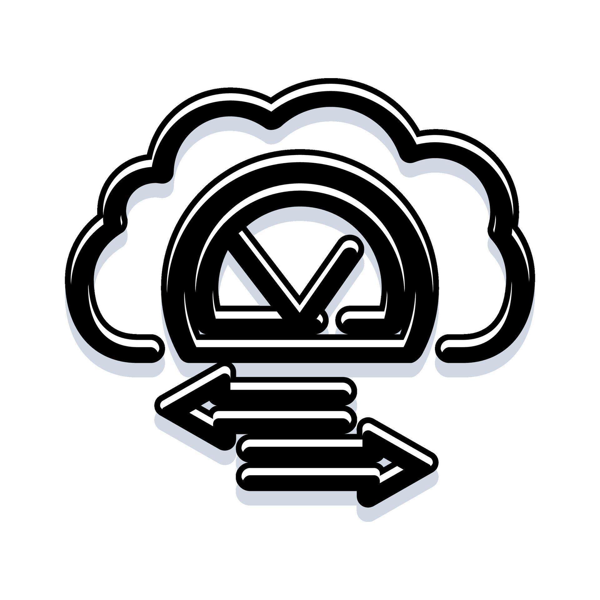 Cloud computing data transfer processing synchronized icon 78628913 ...