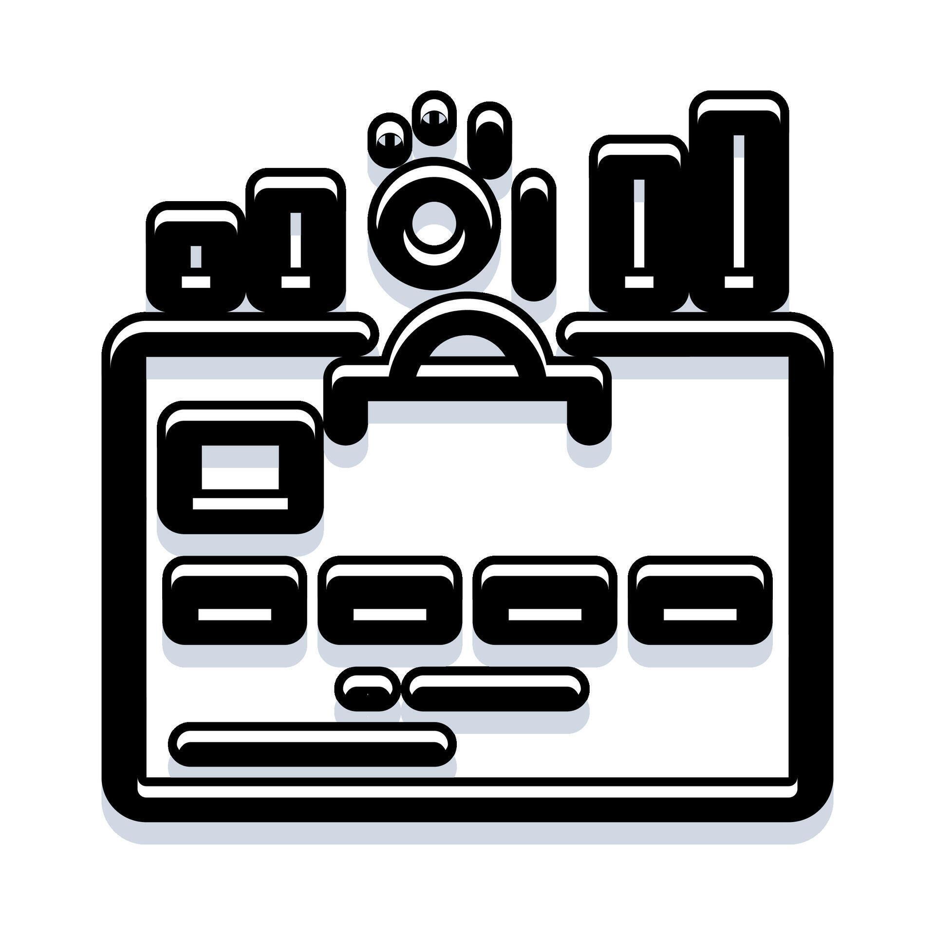 Digital data representing user interface elements 78629727 Vector Art ...