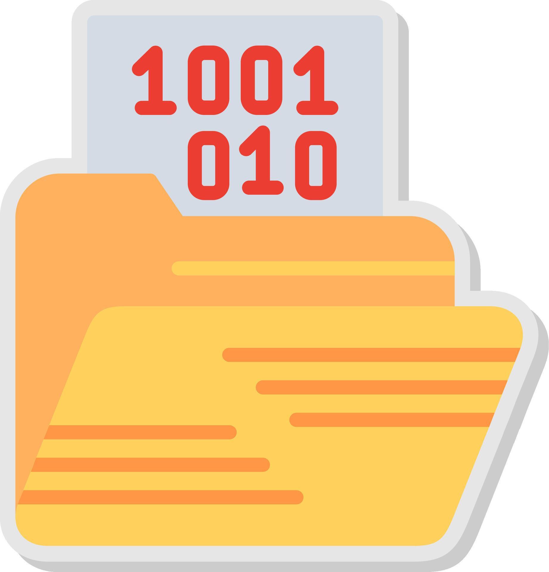 Binary Code Thin Graphic Shape 78705450 Vector Art at Vecteezy