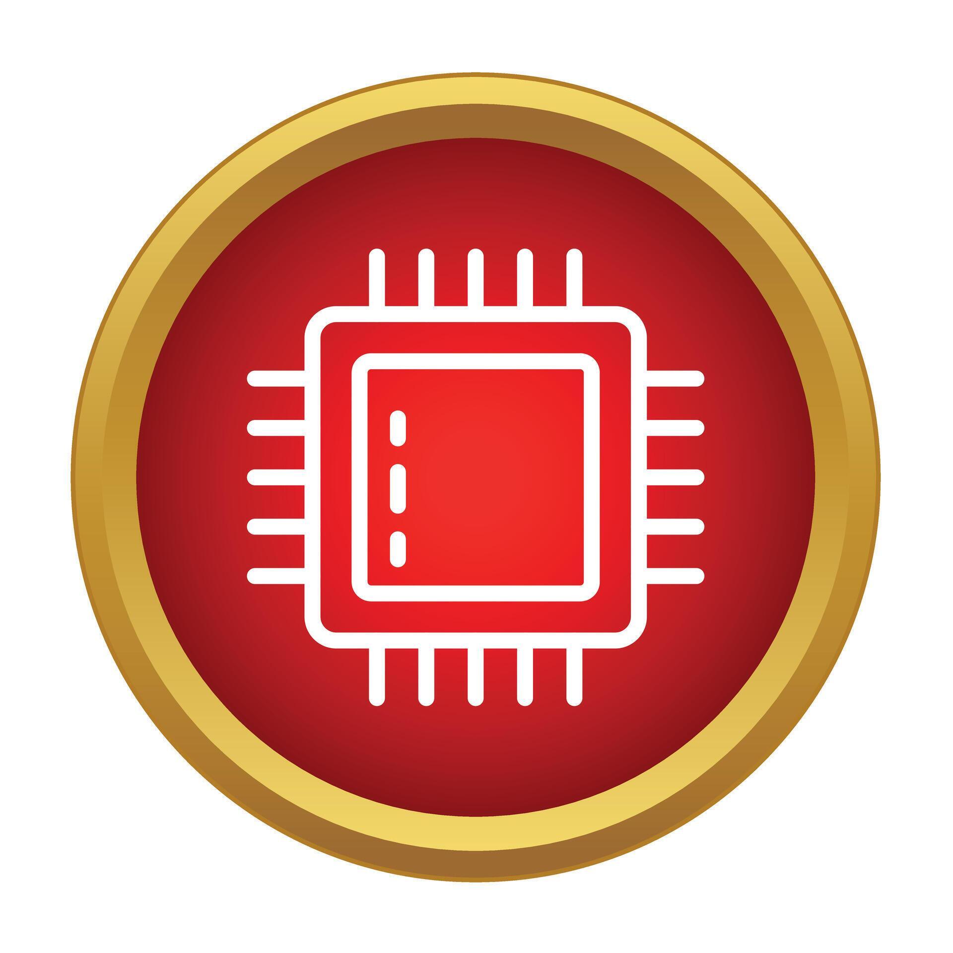 Cpu processor chip icon representing computer technology 79070862 ...