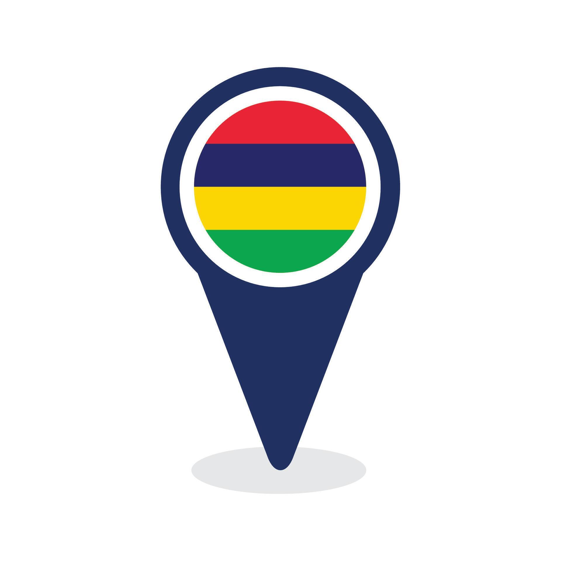 Map Pointer with mauritius flag 79146509 Vector Art at Vecteezy