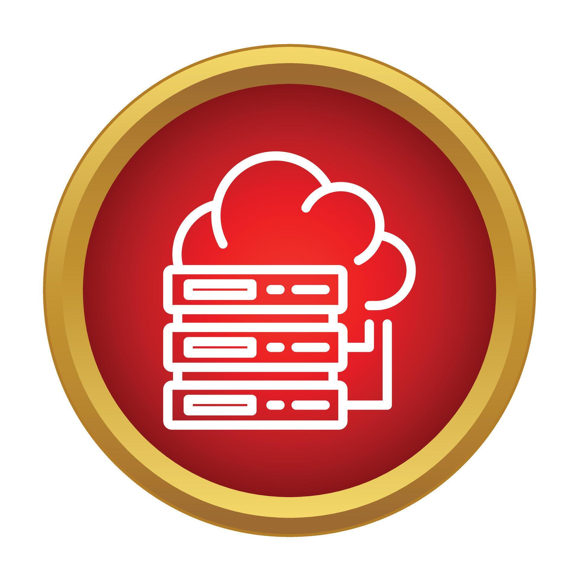 Cloud server storage data computing network technology icon 79250637 ...