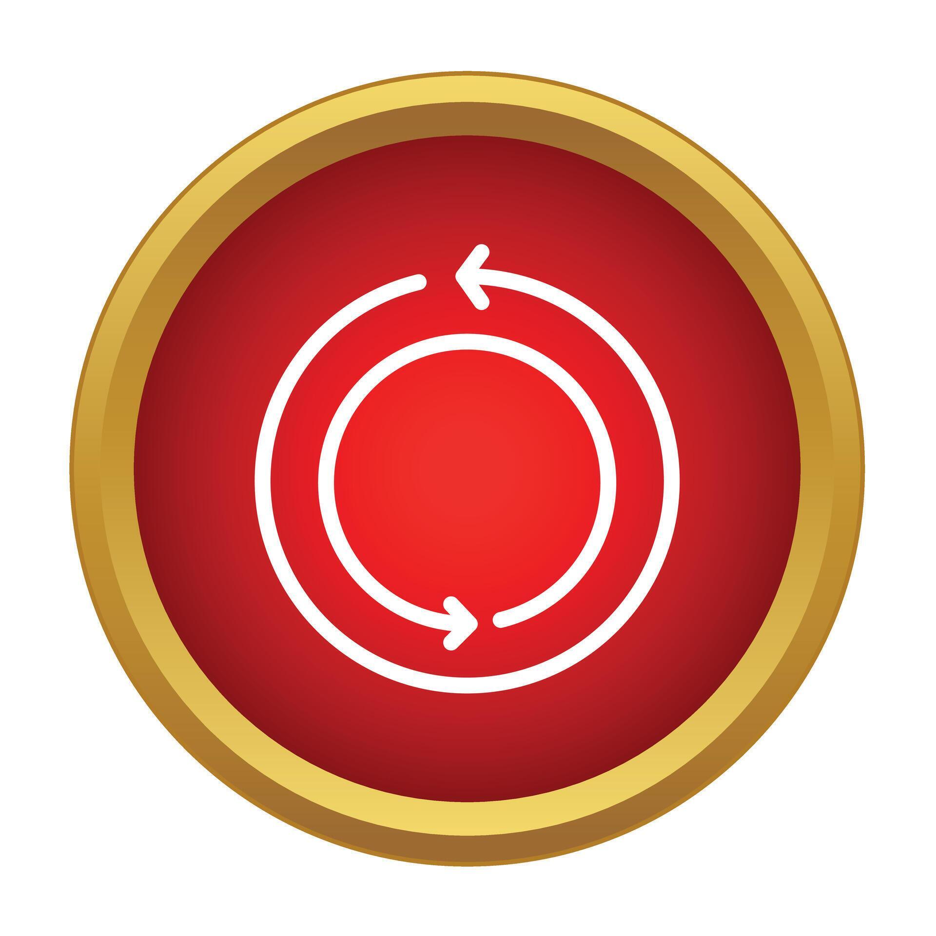 Refreshing arrows circular sync loop icon button 79254304 Vector Art at ...