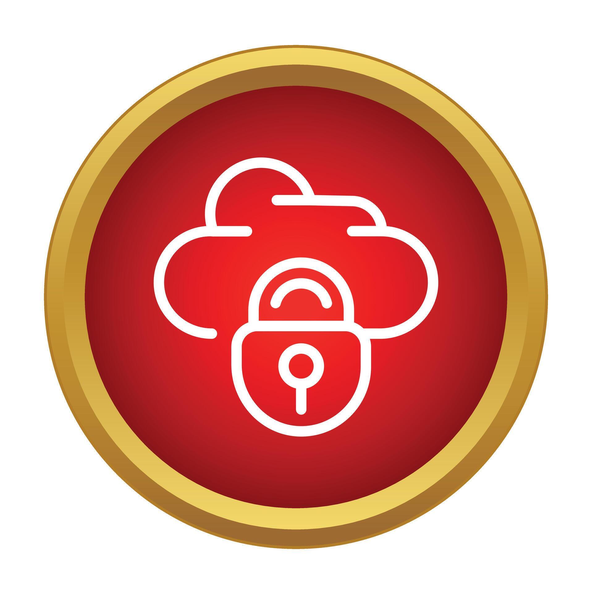 Cloud computing data security and privacy icon 79254901 Vector Art at ...