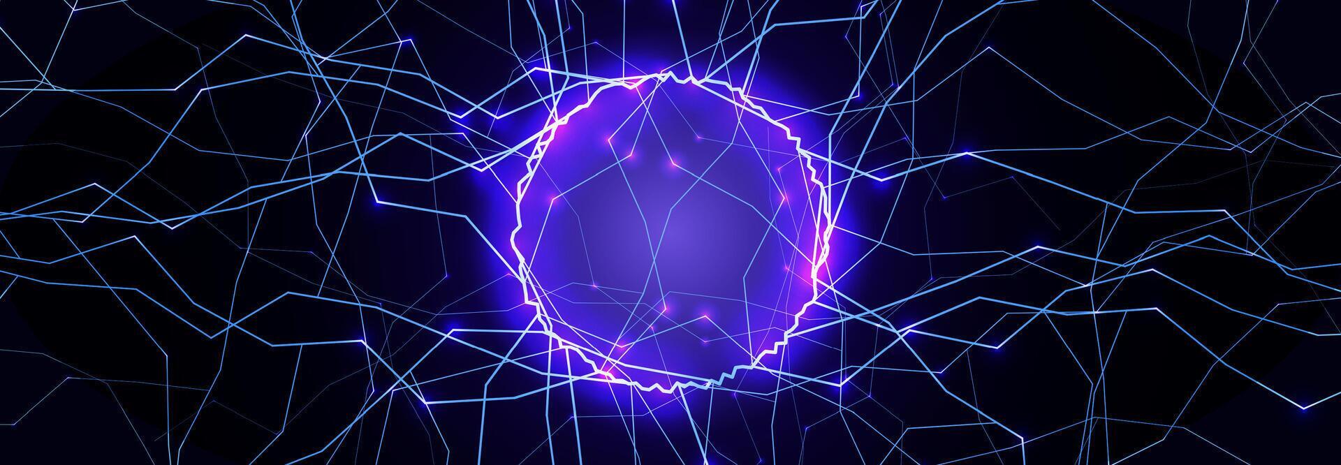 Artificial intelligence neural network background 79263078 Vector Art ...