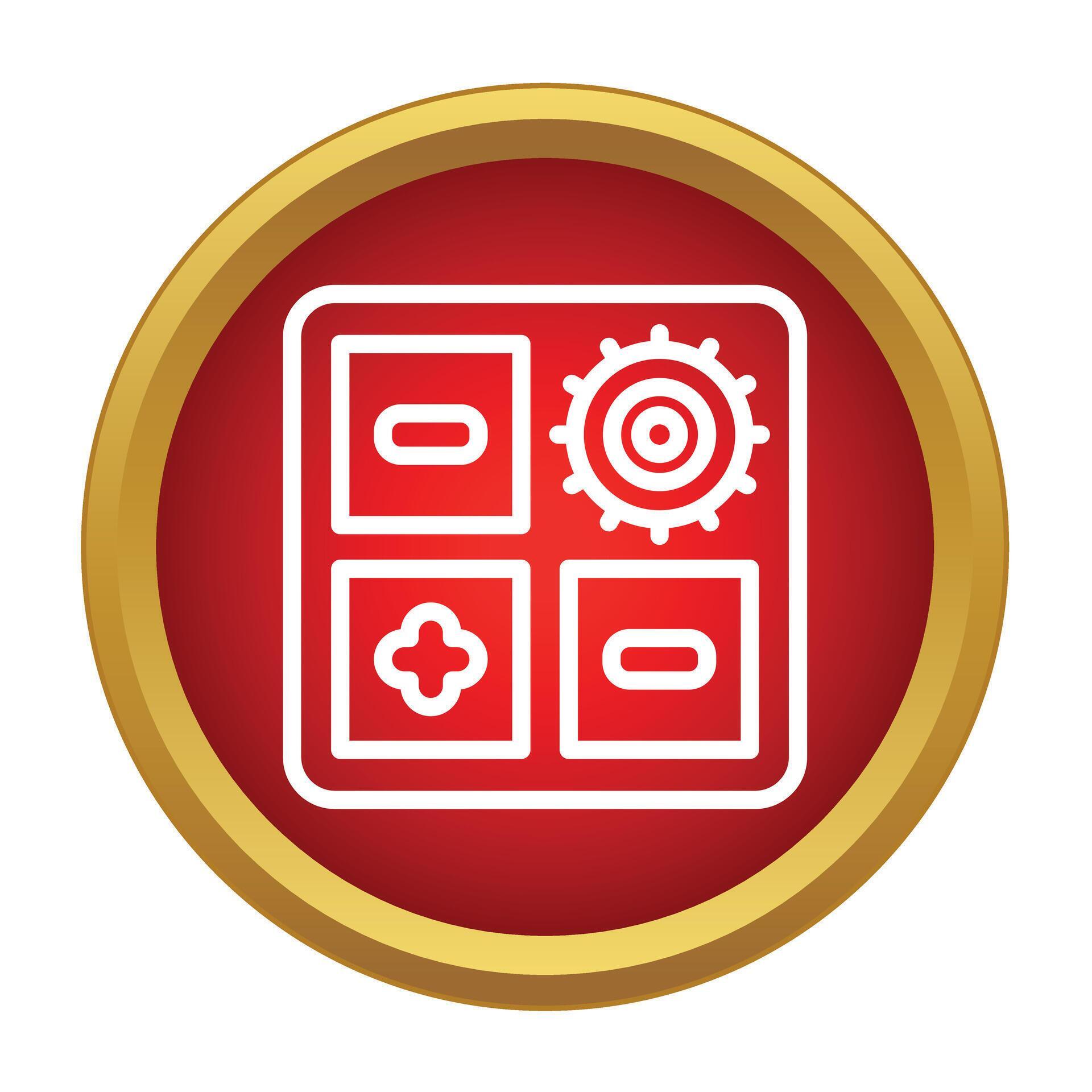 Calculation app icon showing basic math operations 79296256 Vector Art ...