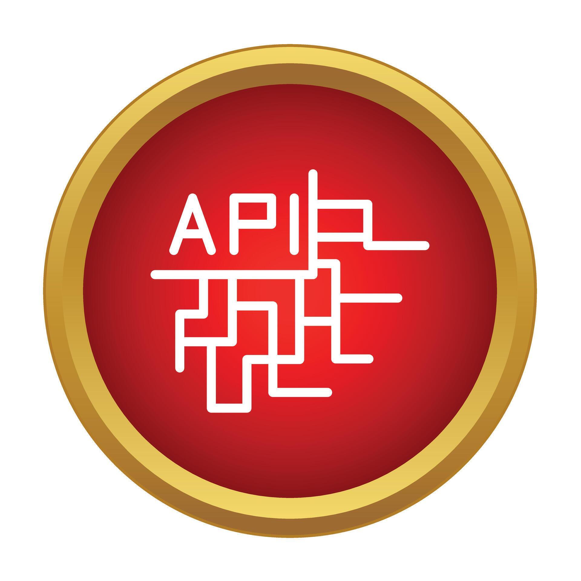 Api technology interface icon for web development 79324496 Vector Art ...