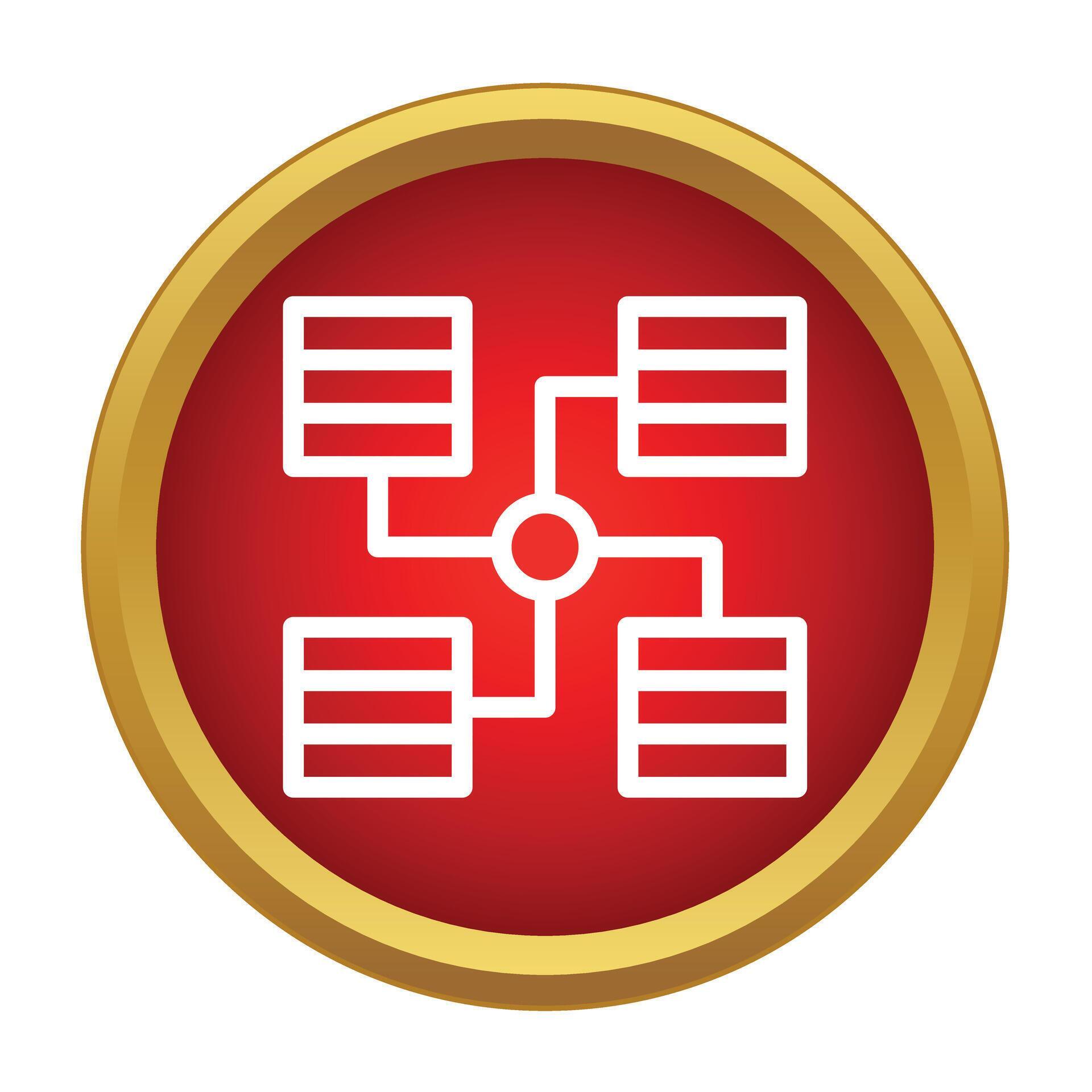 Network database server data storage connection icon 79324852 Vector ...