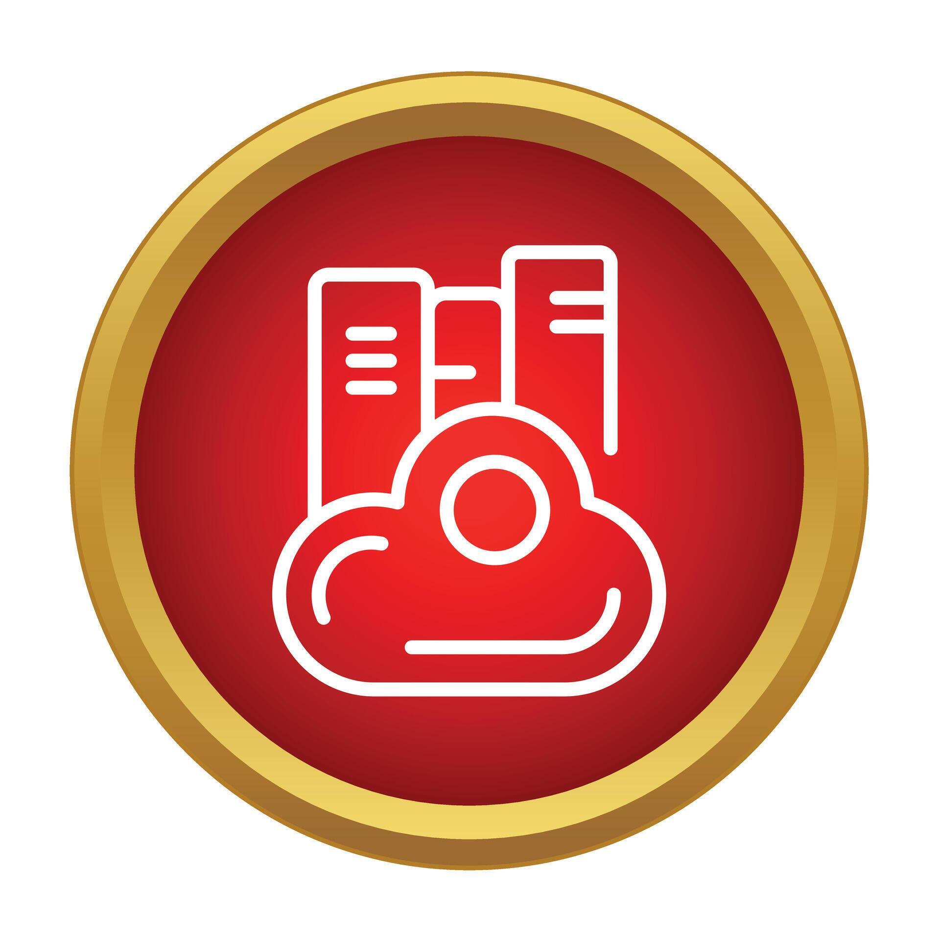 Cloud computing data storage server database icon 79328002 Vector Art ...