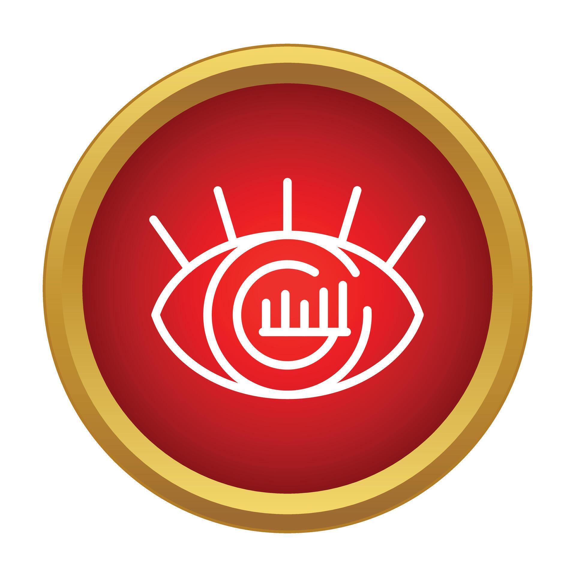 Eye tracking data visualization chart icon concept 79328556 Vector Art ...
