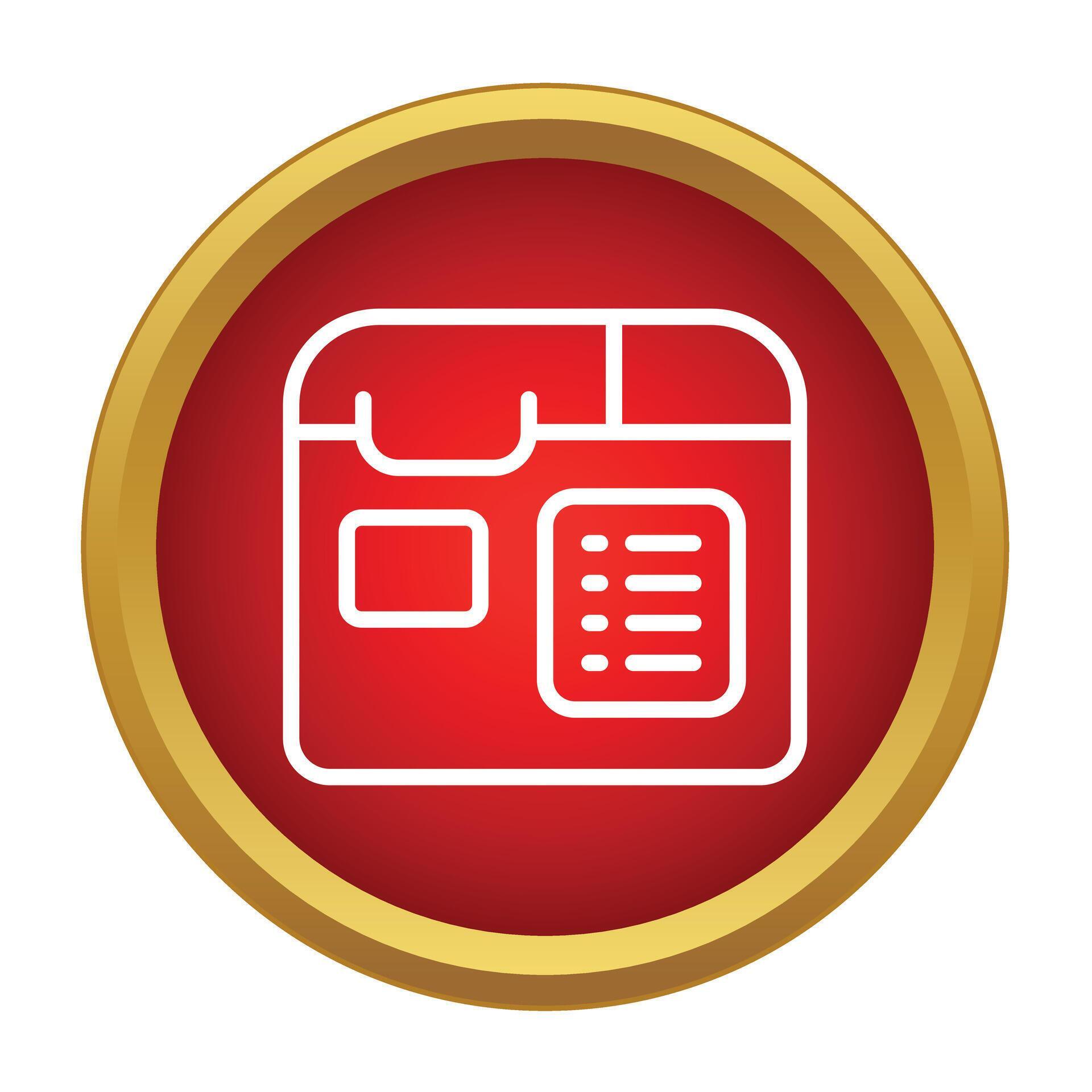 Application software icon displaying user interface 79343818 Vector Art ...