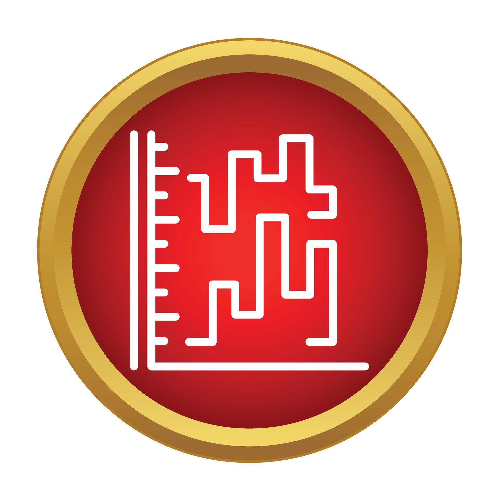 Data analytics line graph icon button 79404686 Vector Art at Vecteezy