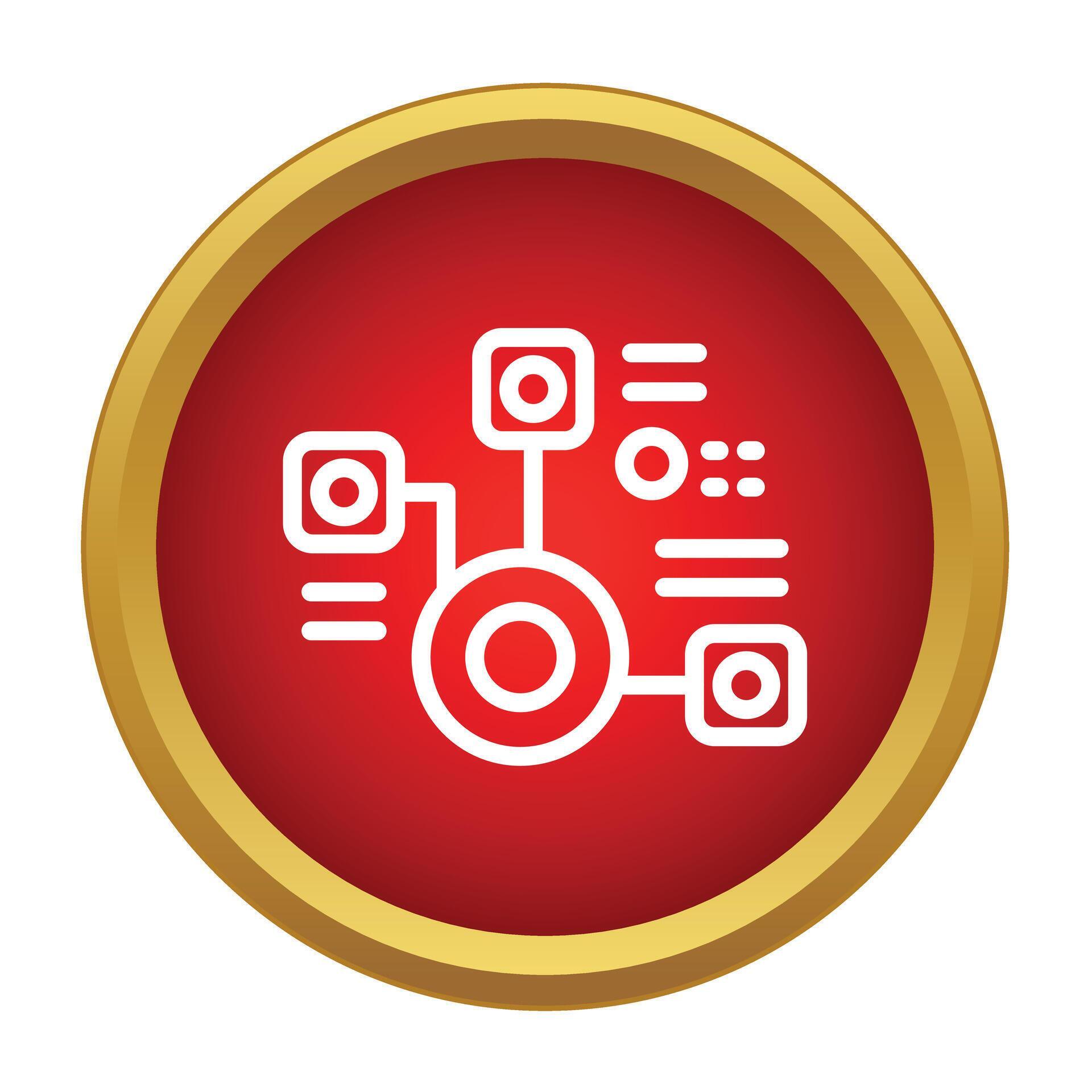 Artificial intelligence processing data neural network icon 79406117 ...