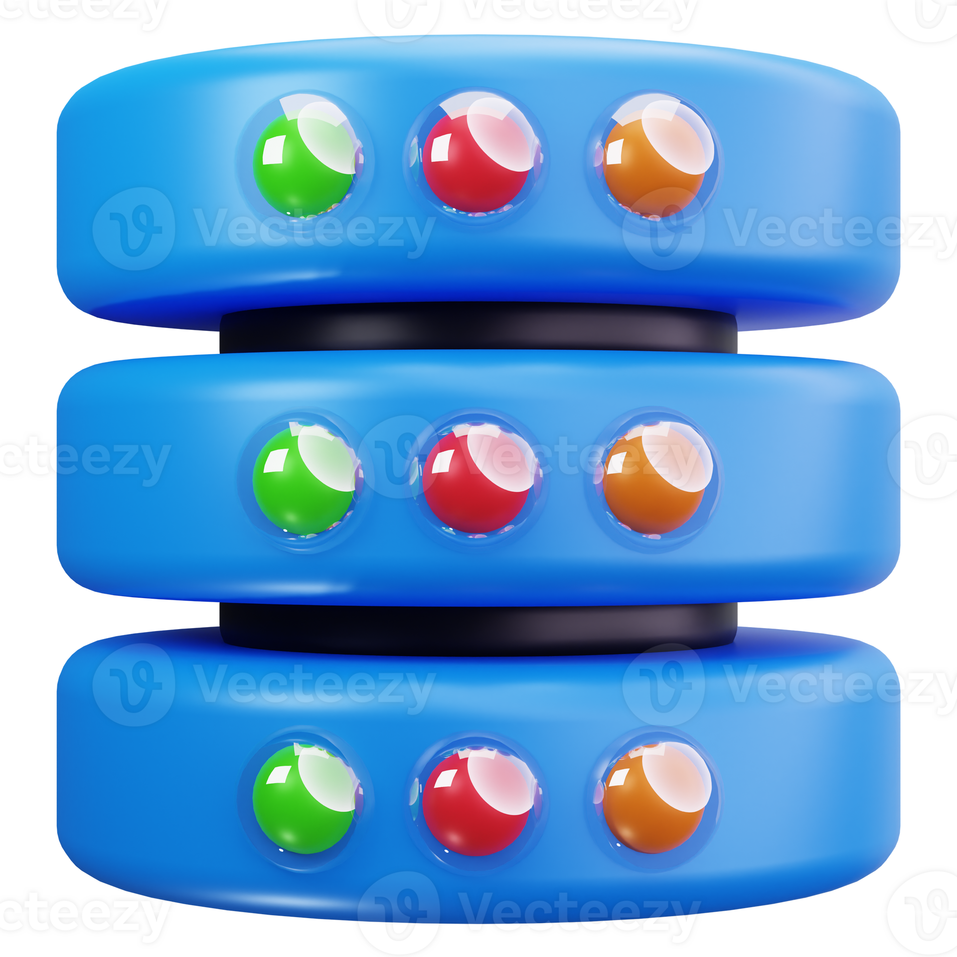 A Server Stack Database Server Stack System 3D Illustrations 79423794 PNG