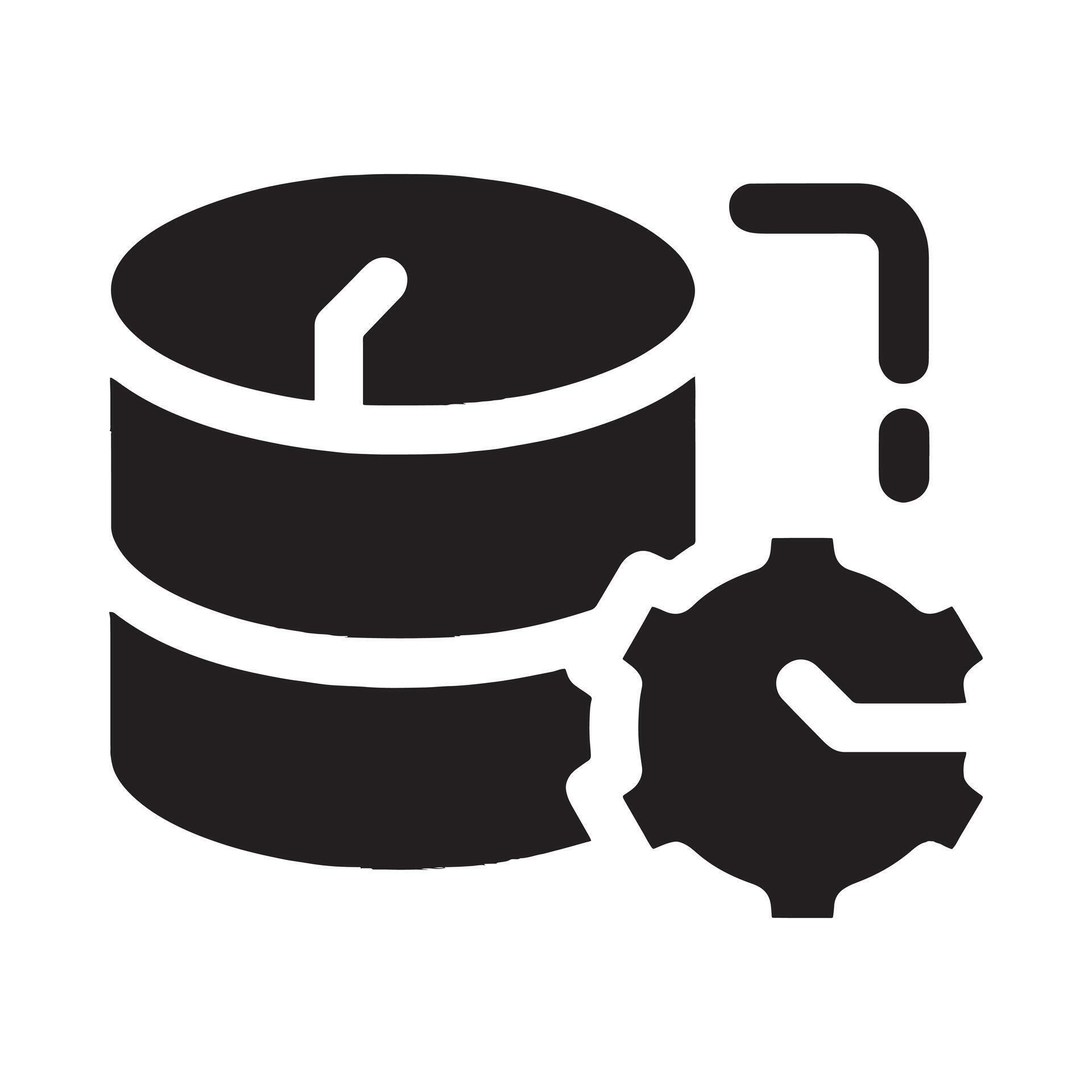 Database Server and Gear Setup Process 79443429 Vector Art at Vecteezy