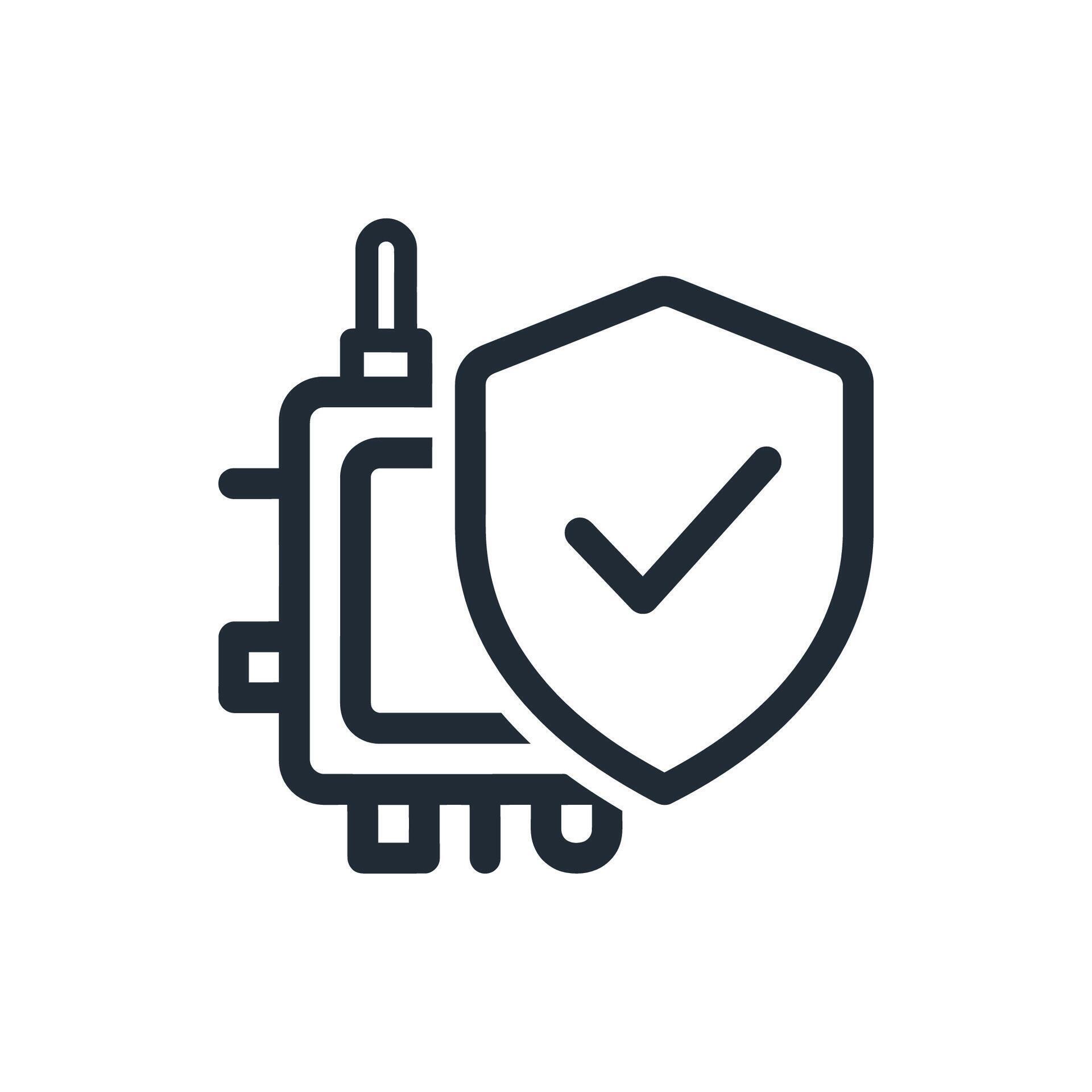 Rounded Monoline Sensor Validation Node 79445435 Vector Art at Vecteezy