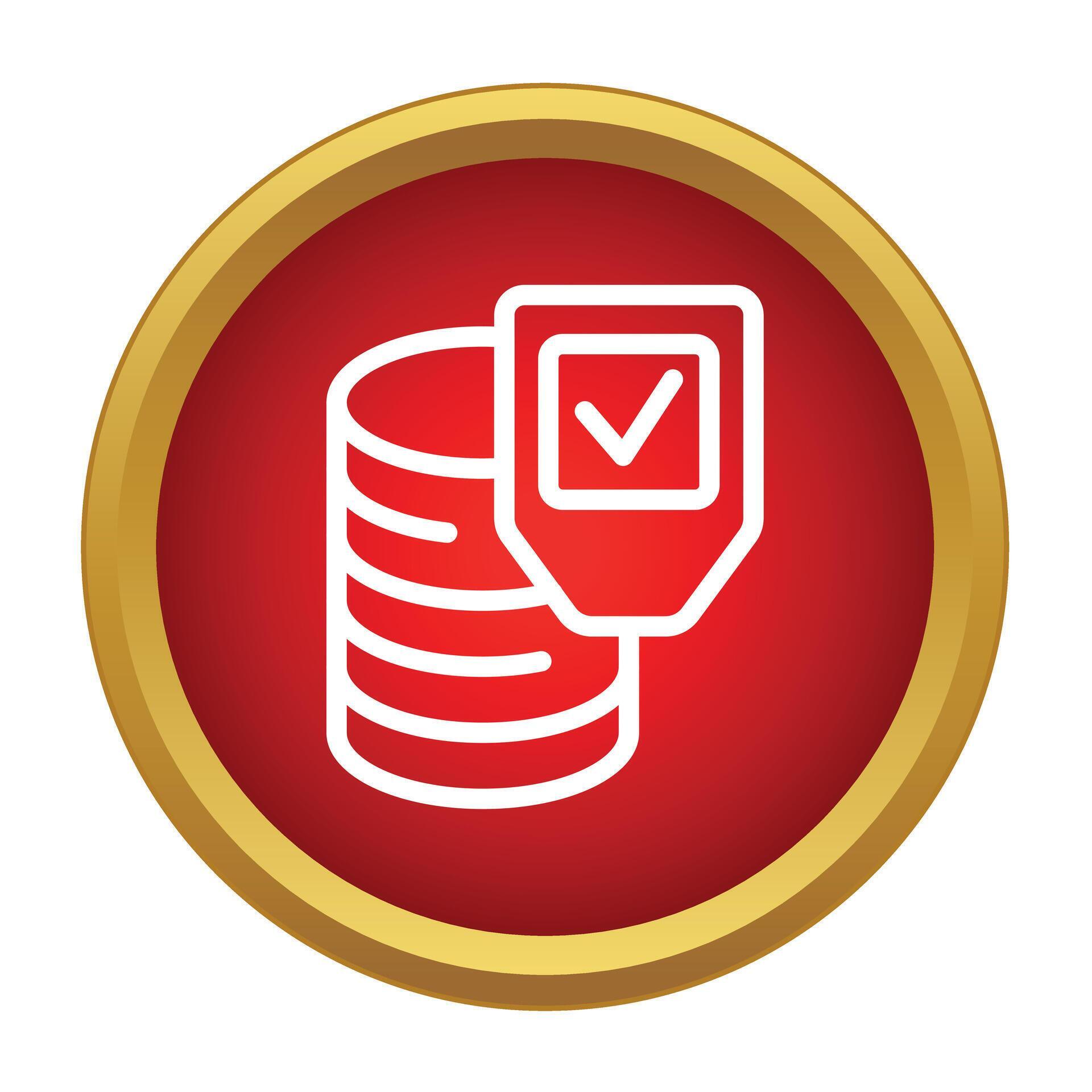 Database data verification and security icon 79482189 Vector Art at ...