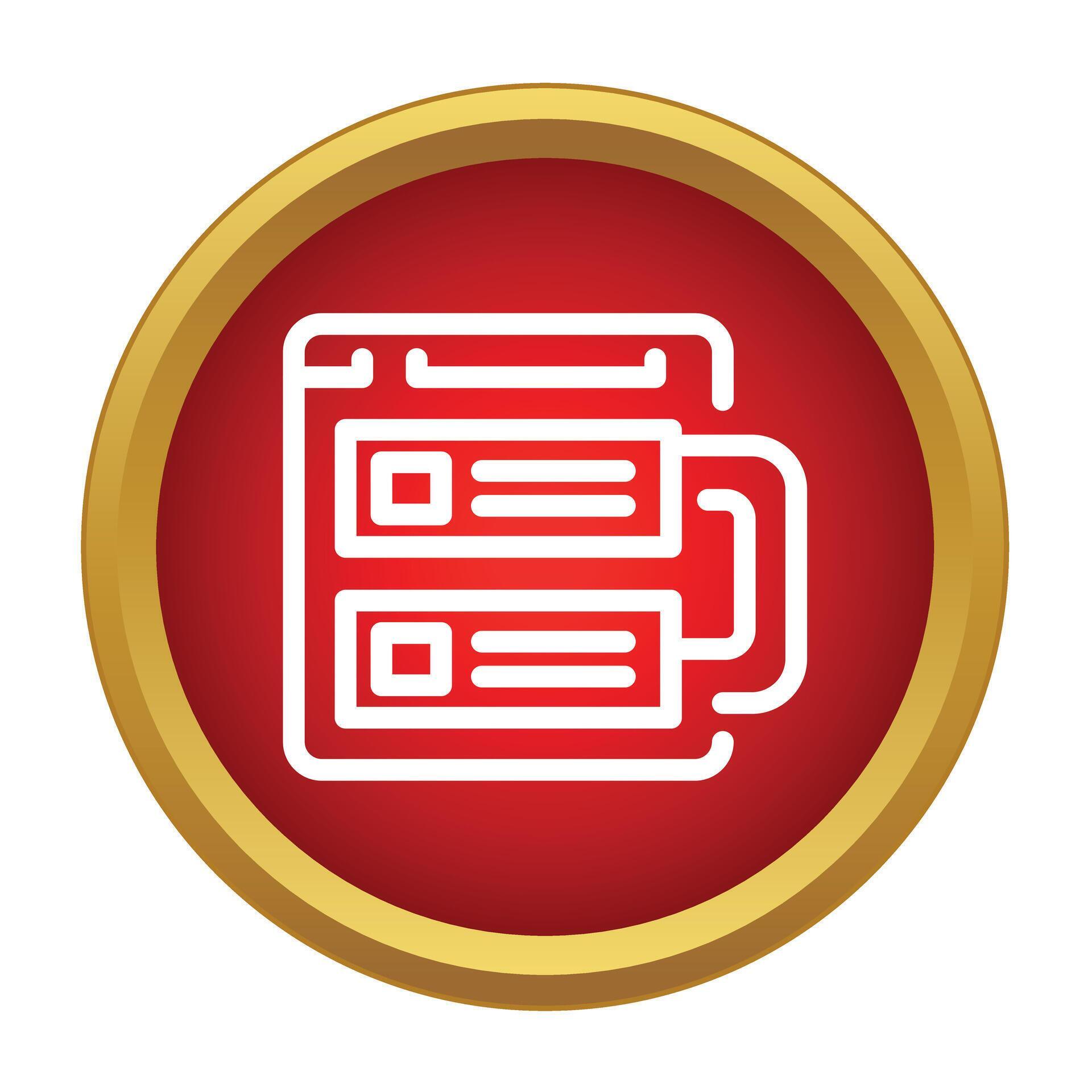 Web browser interface coding icon displaying development 79484360 ...