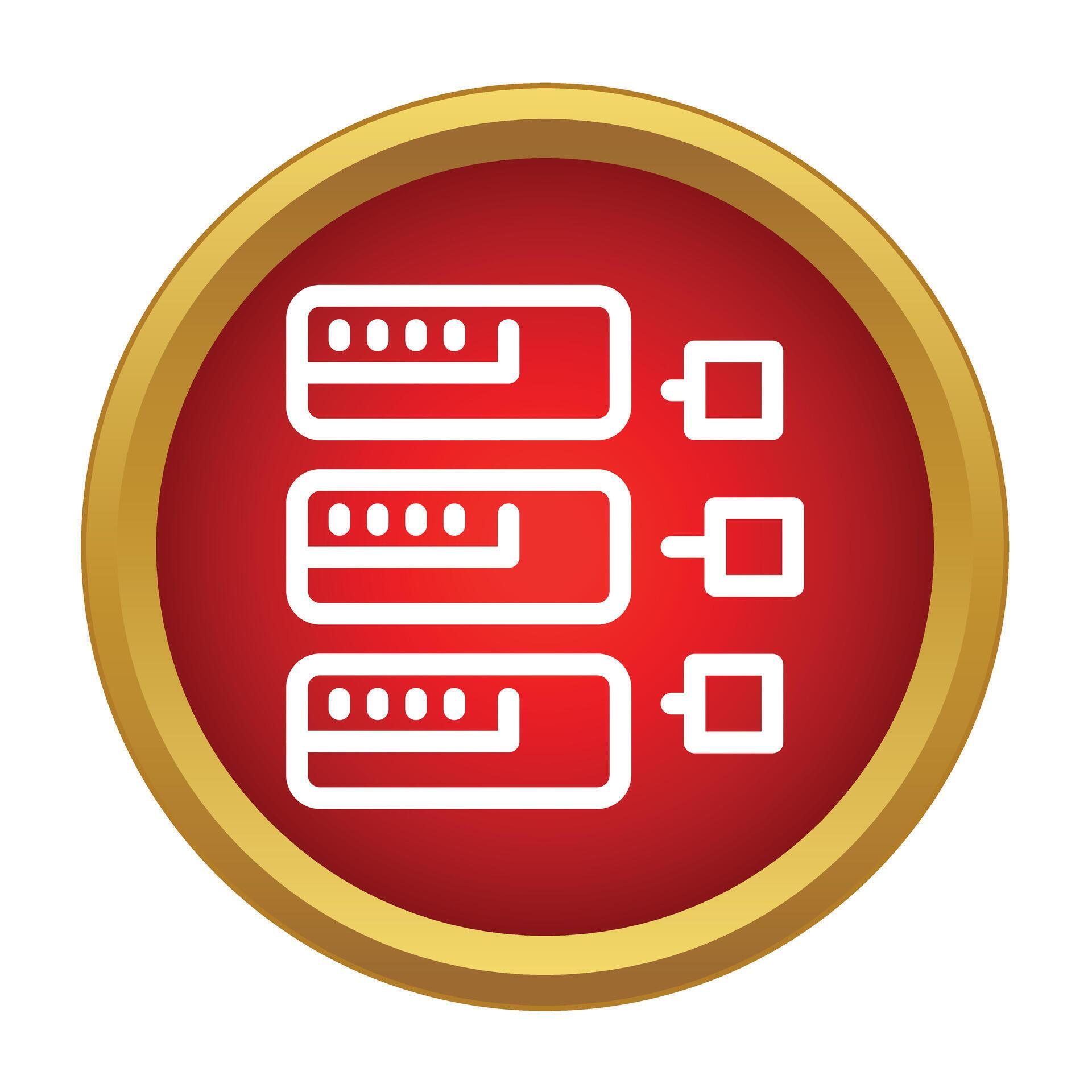 Cloud data network connection server technology icon 79484464 Vector ...