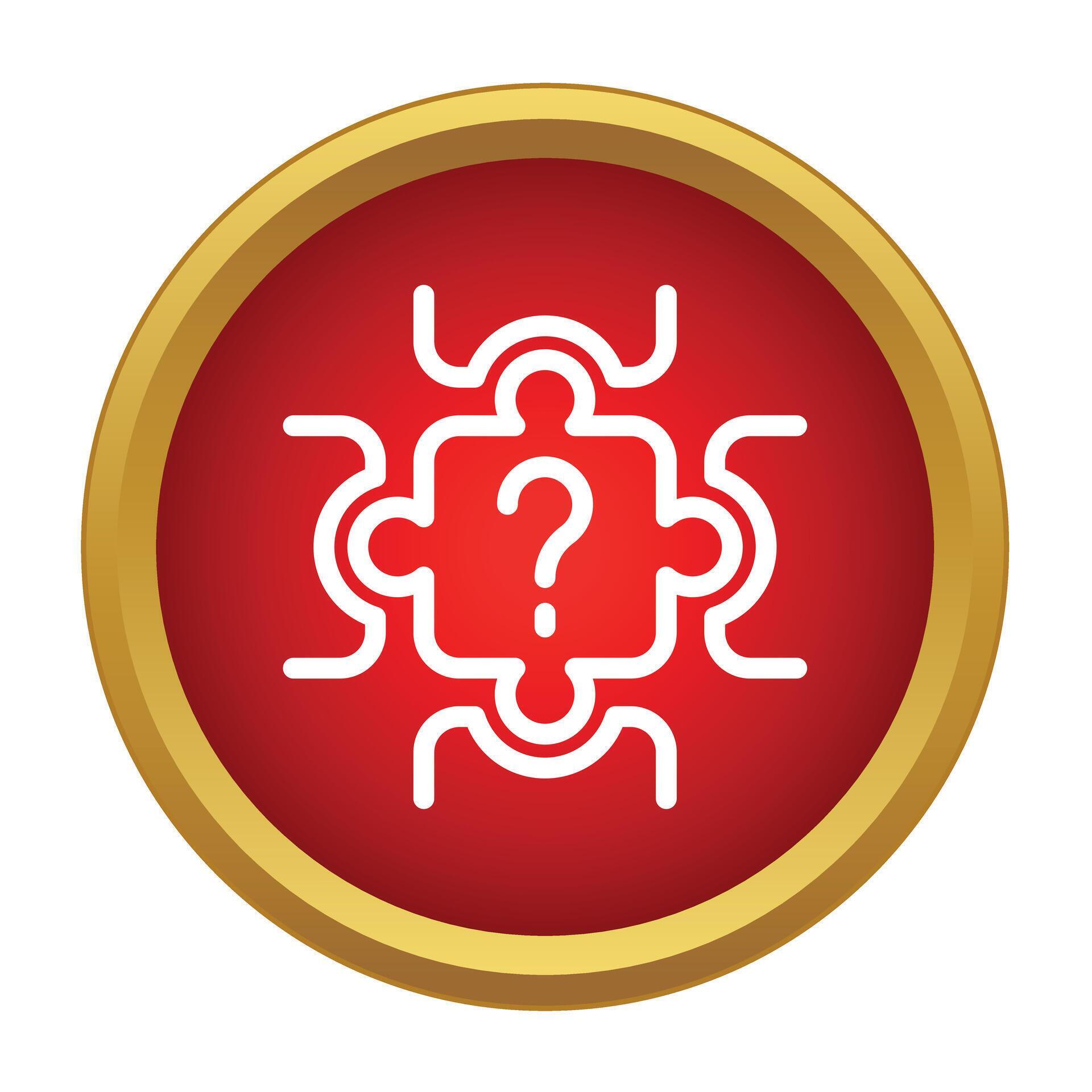 Problem solving challenge finding creative solution puzzle icon ...
