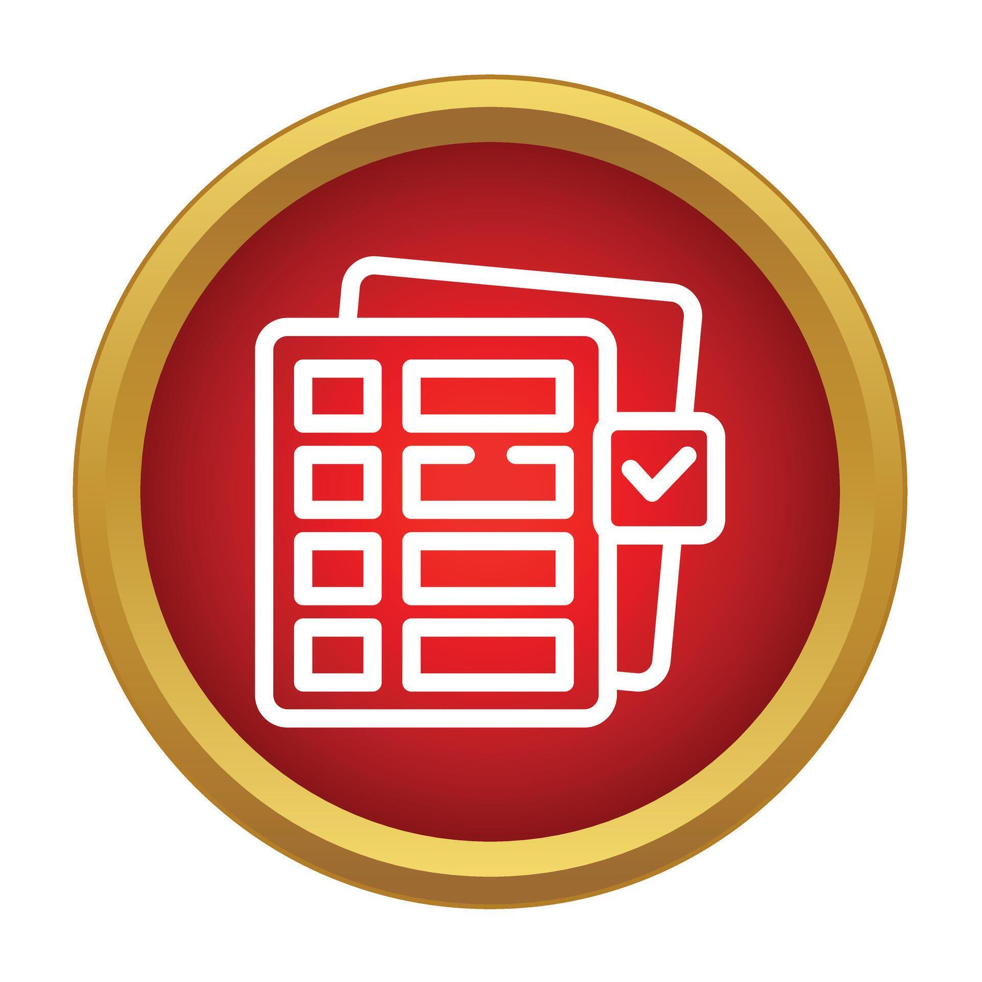 Checklist document icon recognizing task completion 79484789 Vector Art ...
