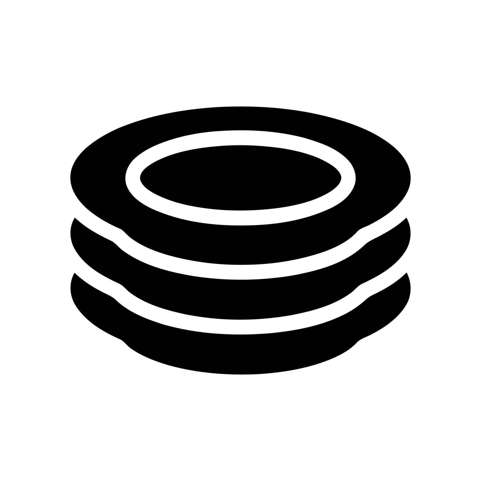 Disk Stack Database Icon for Data Storage and Technology Systems ...