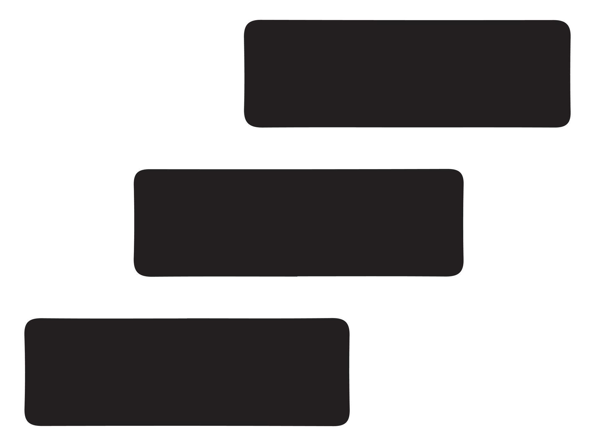Three black rectangles 79504410 Vector Art at Vecteezy