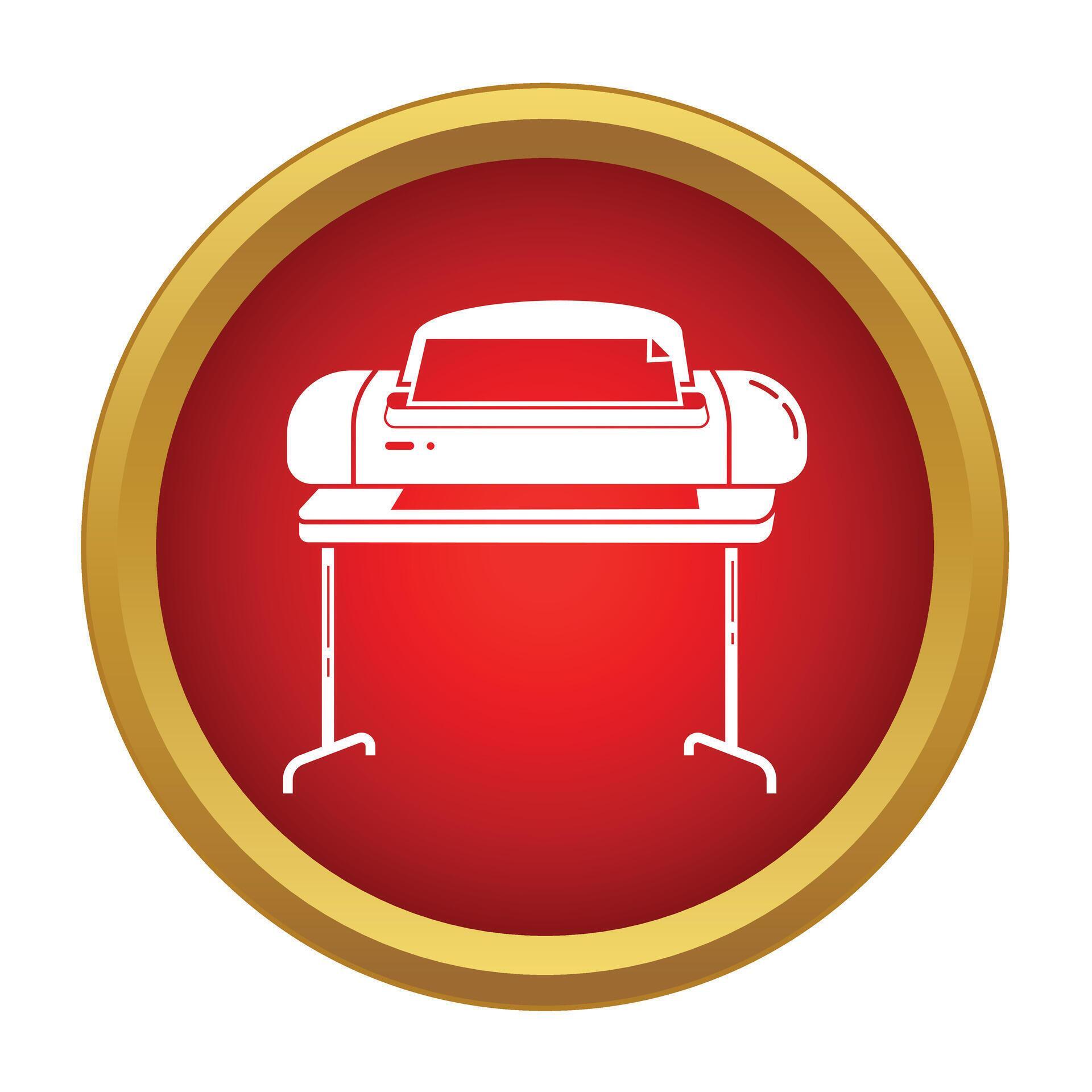 Plotter printing large format documents standing machine icon 79562327 ...