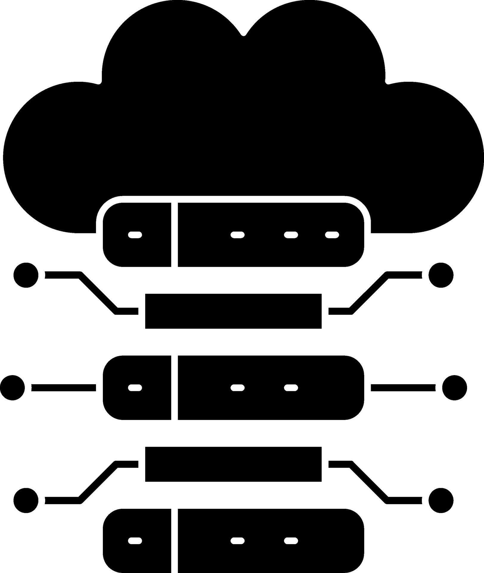 Server Hosting Network Computer System Device 79576898 Vector Art at ...