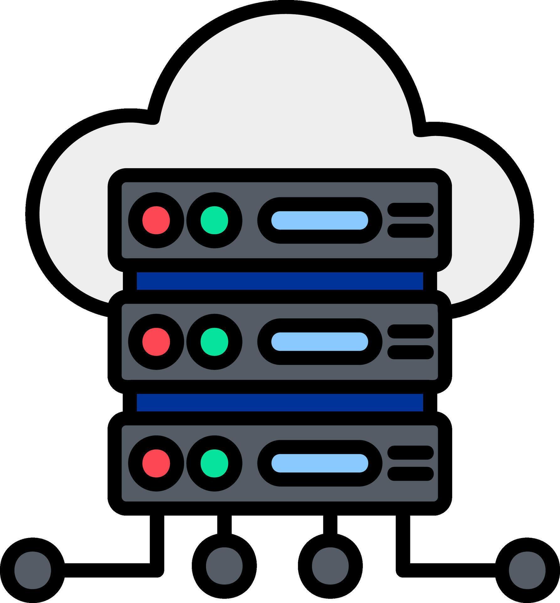 Device System Computer Network Hosting Server ui 79675254 Vector Art at ...