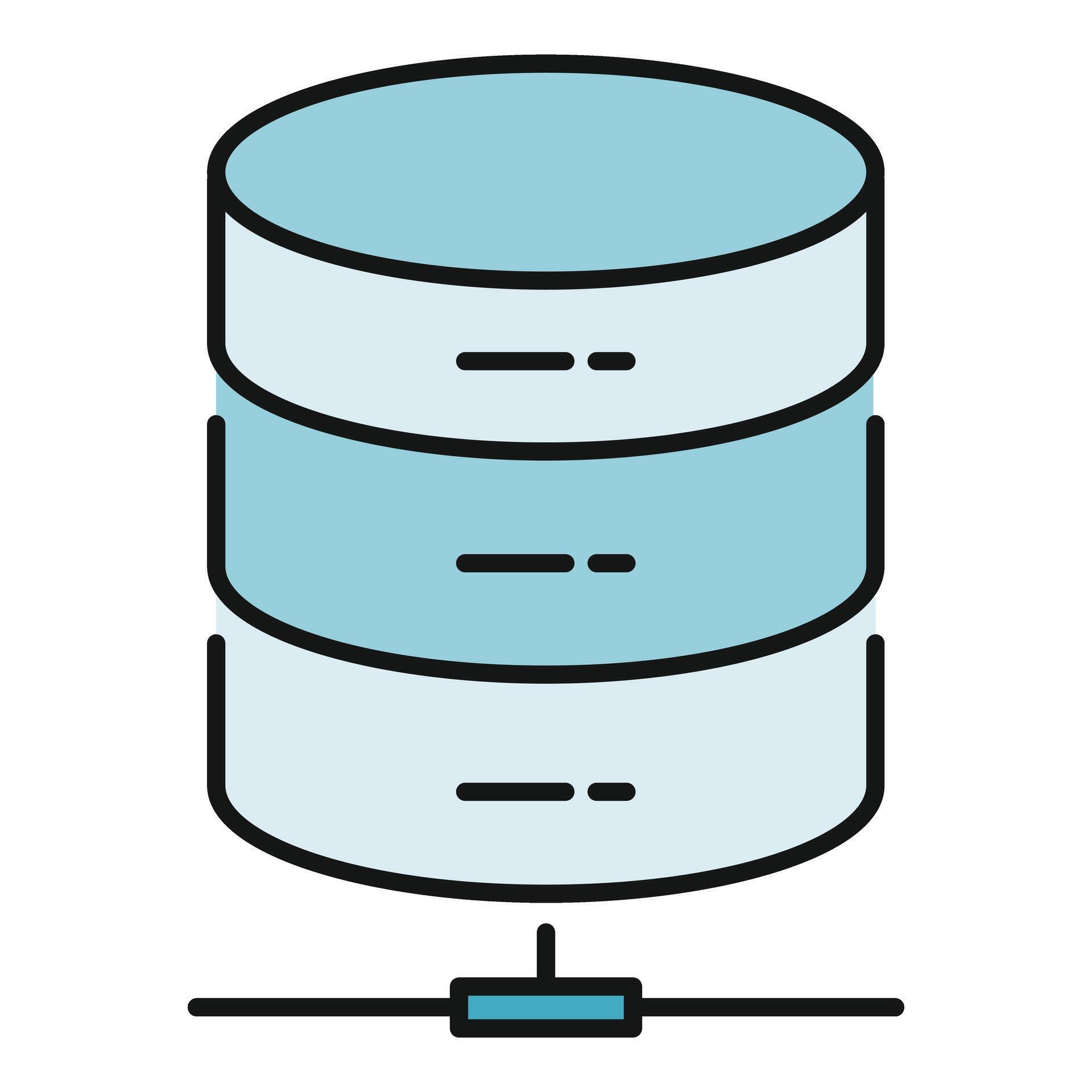 Database server icon representing data storage and computing 79731399 ...