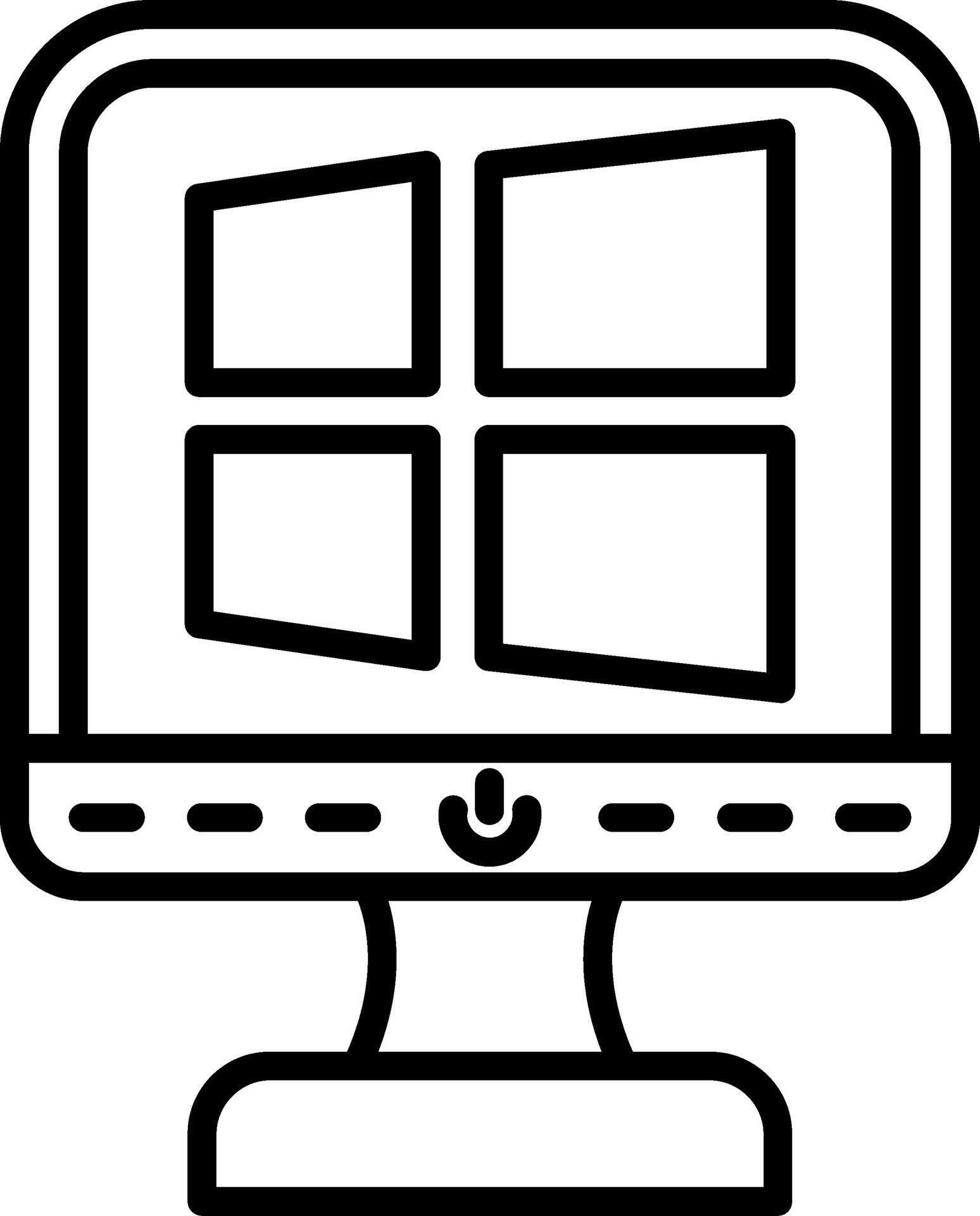Window Outline Computer Windows Outline Platform Interface Computer Software System Operating ...